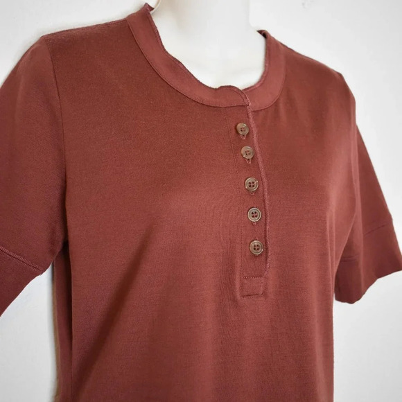 Woolrich Thermal Top Henley Sz M Baselayer Basics Neutral Minimalist - Picture 6 of 16